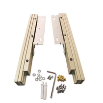 Rise and pull invisible table rail lift telescopic folding desk dining table track hardware accessories