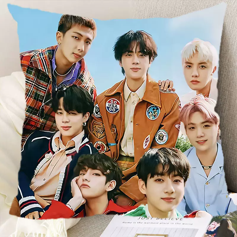 Плед/подушка BTS участник Пиллоу Пиллоу Стар Фанатам Помощь День Рождения Подарки Студенту Подушка-кукла