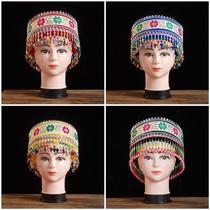 New Yi ethnic Dai ethnic group Zhuang Yao hat ethnic minority dance performance performance headwear ornament props