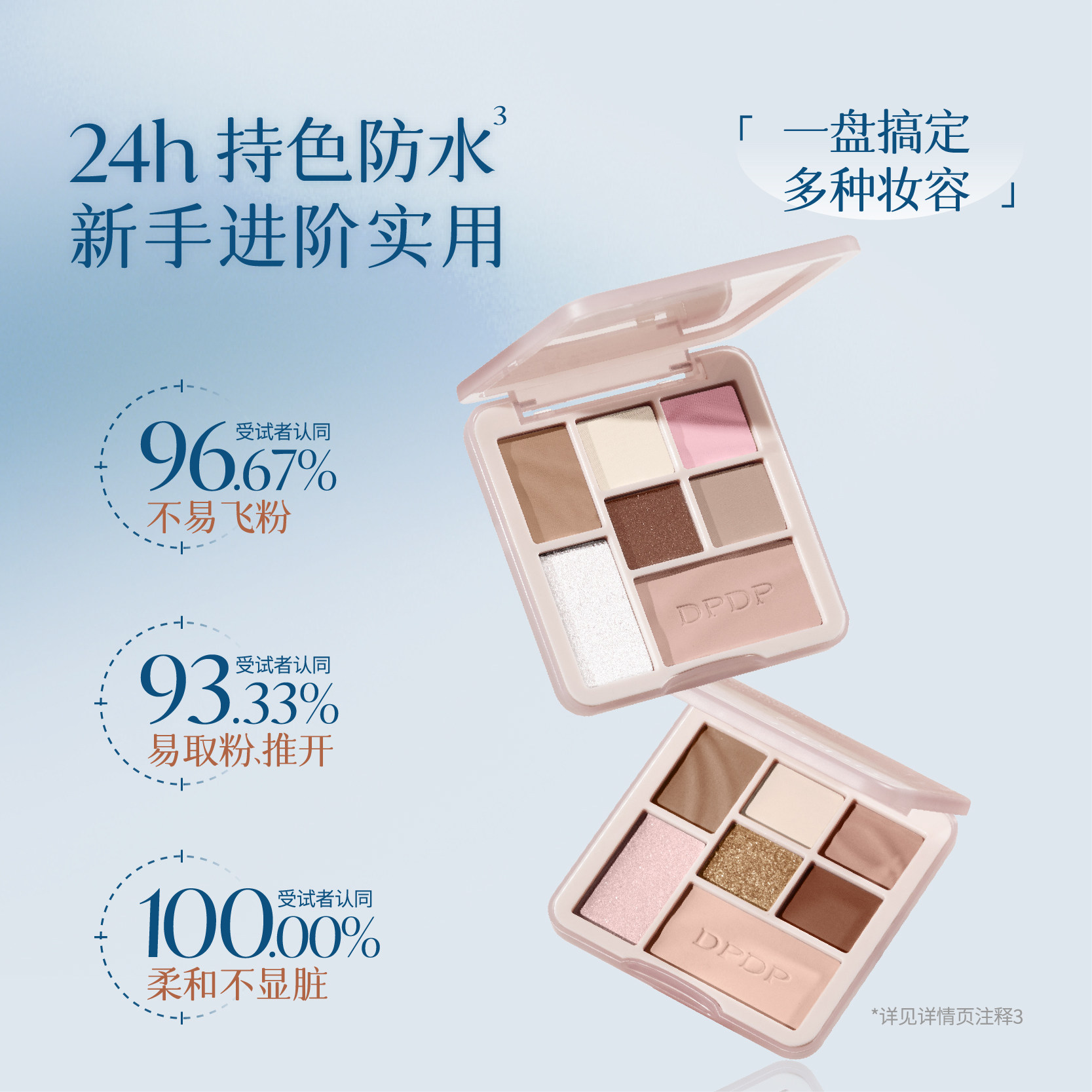 DPDP眼影盘日常淡妆卧蚕腮红哑光大地色修容盘多色系高光彩妆正品