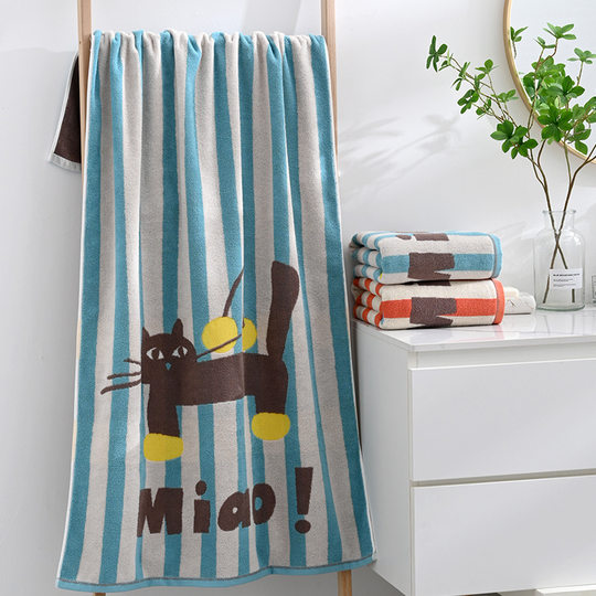 Pure Cotton Bath Towel for Home Use, Thickened, Quick-Drying, Absorbent, Soft, Non-Shedding, Bath Towel for Adults, Men's Special Use