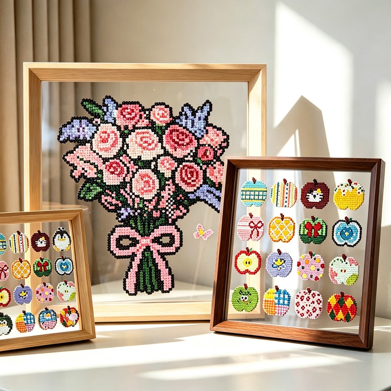 DIY Handmade Bean Art Display Photo Frame Stand Storage Box Double-Sided Transparent Creative High-End Gift Framing Picture Frame DIY Handmade Bean Art Display Photo Frame Stand Storage Box Double-Sided Transparent Creative High-End Gift Framing Picture Frame
