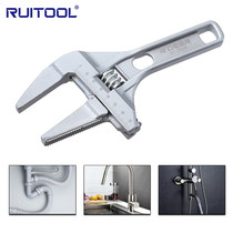 Bathroom wrench 7-70mm adjustable adjustable wrench short handle large opening plumbing multi-function wrench tool