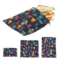 Cloth Snack Bags 3pcs Reusable Bags For Sandwich Dishwasher