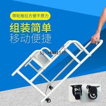 2-step 3-step warehouse ascending vehicle supermarket shelf tally ladder household mobile freight elevator climbing platform movable ladder
