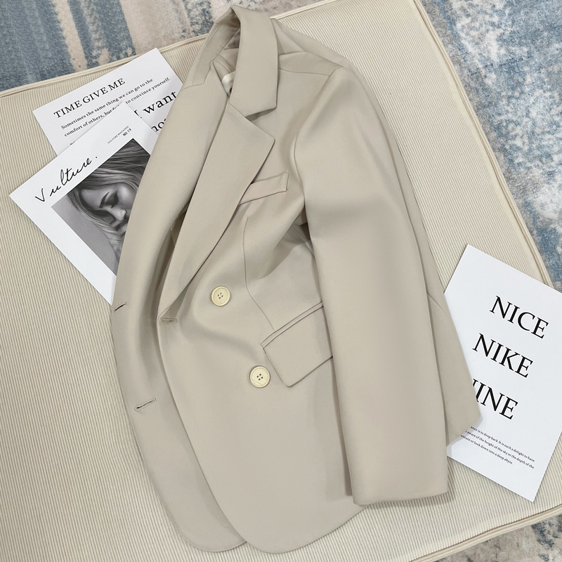 Off-White Blazer for Women, Spring and Autumn 2026 New Style, Elegant and Sophisticated, Casual and Trendy, Popular This Year