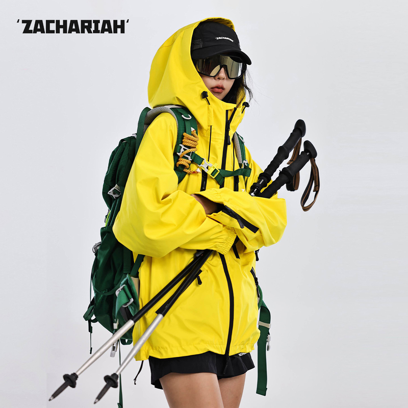 Zachariah【Lemon Yellow】Outdoor Jacket for Women, Windproof Coat, Hard Shell Thin Waterproof Hiking Jacket Zachariah【Lemon Yellow】Outdoor Jacket for Women, Windproof Coat, Hard Shell Thin Waterproof Hiking Jacket