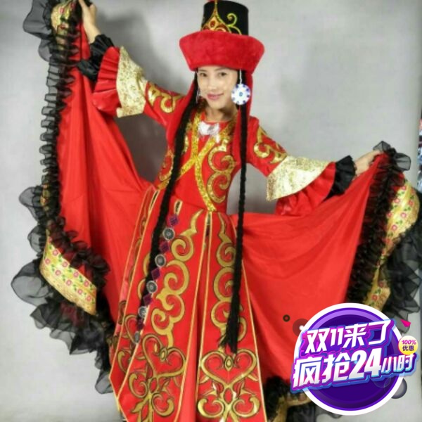 Xinjiang Tajik Kazakh clothing women's clothing costumes dance performances original custom-made
