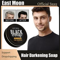 Hair Darkening Shampoo Bar Repair Gray White Anti Loss Polyg