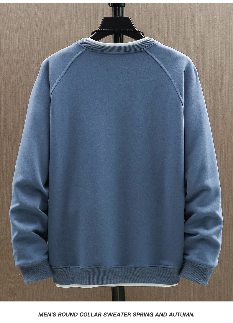 Herren Langarm Pullover Rundhals Herbst Strickpullover Modern_voghion.com