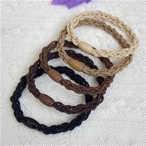 2022 new head rope female minimalist Temperament Rubber Fascia Hair Rope High Elasticity Durable High Level Sensual Hair Circles Leather Cover Coarse