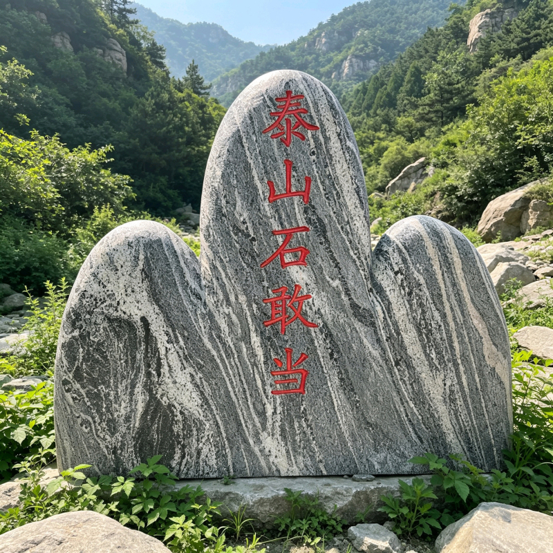 Natural Taishan Stone Gandang House Courtyard Interior and Exterior Landscape Stone Ornaments Lettering Stone Patching Missing Corner Road Flushing Backing Stone