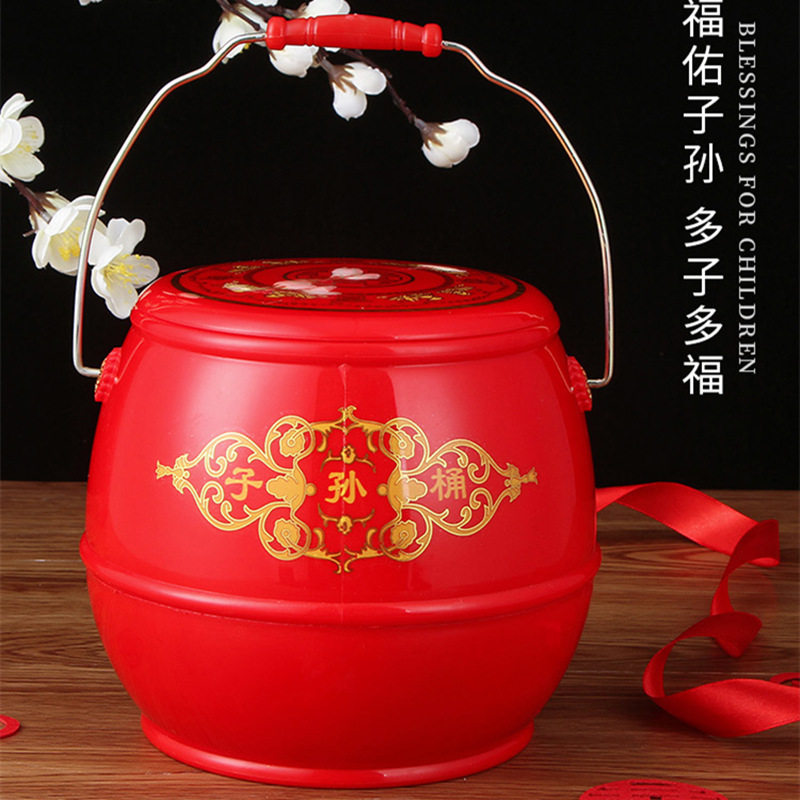 Children and grandchildren Barrels Wedding Keisupplies Small Number of female Fang brides to marry off wedding Wedding Wedding Wedding Happy Barrel-Taobao