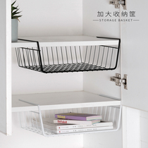 Bedroom wardrobe layered storage rack dormitory table storage basket storage artifact kitchen wall cabinet under cabinet hanging rack