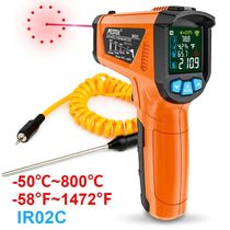 Digital Infrared Thermometer Non-contact Pyrometer Laser Tem
