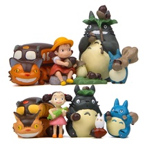 Resin three-dimensional harvest season rubber fruit cartoon cat micro landscape gardening landscaping doll ornaments doll summary