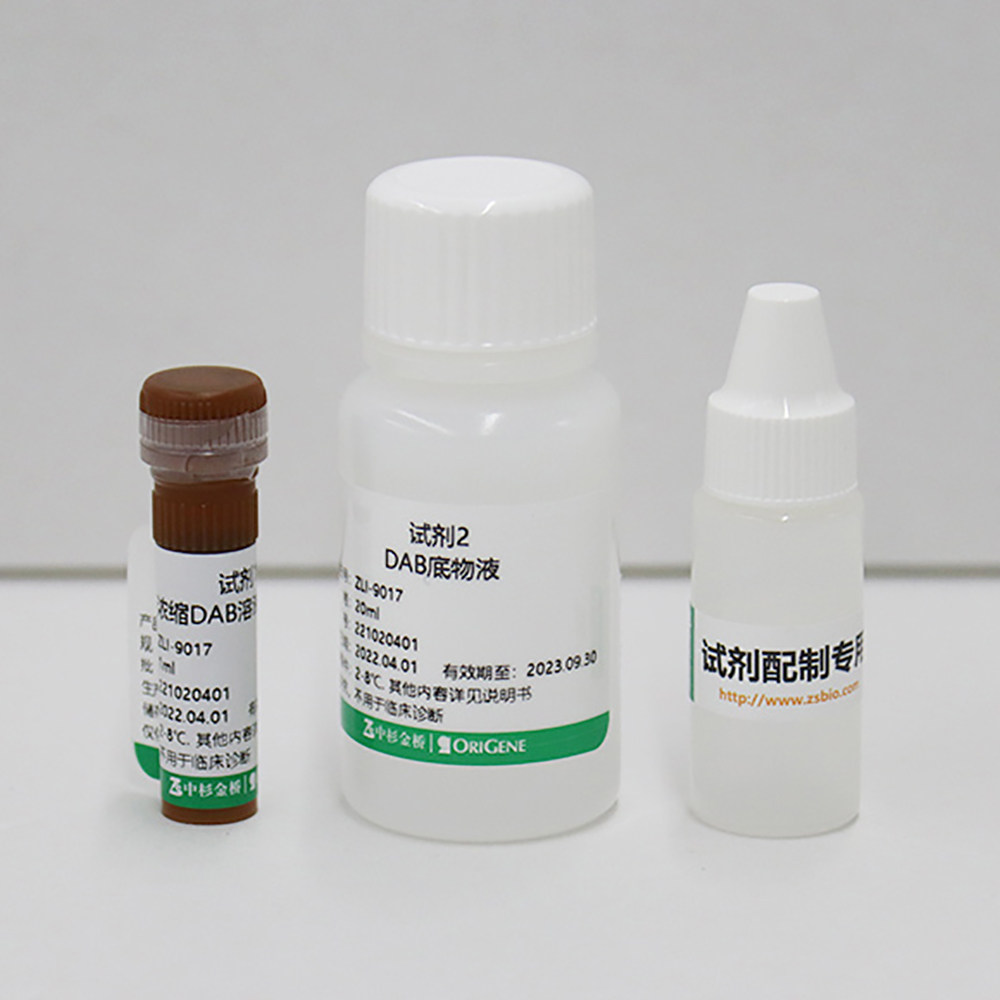 ZSGB-BIO/中杉金桥 ZLI-9017 ZLI-9018 ZLI-9019 DABkit（20&times;二管）DAB 显色试剂盒