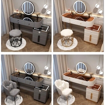 Smart dressing table wireless charging light luxury Nordic bedroom dressing table modern simple multi-functional princess dressing table