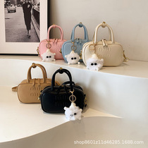 Summer versatile handbags for women fashion texture retro crossbody bags plush dolls cute style shoulder cross-border bags