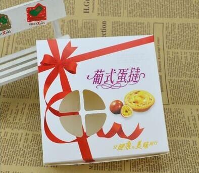 One - time 2 grains 4 grains 6 packaging box of spot egg tart packaging box and takeout box