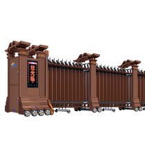 Electric retractable door smart folding retractable door aluminum alloy stainless steel unit company school factory automatic door