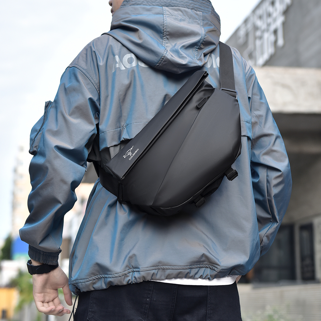 Zoli Kangaroo New Tide Bag Men's Slanted Satchel Bag Casual Single Shoulder Bag 11 Inch Ipad Bag Fashion Postman Bag-Taobao