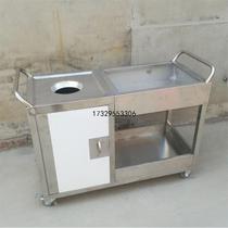 Stainless steel scrap collection table scraps table trolley mobile customizable school factory kitchen restaurant kitchen waste