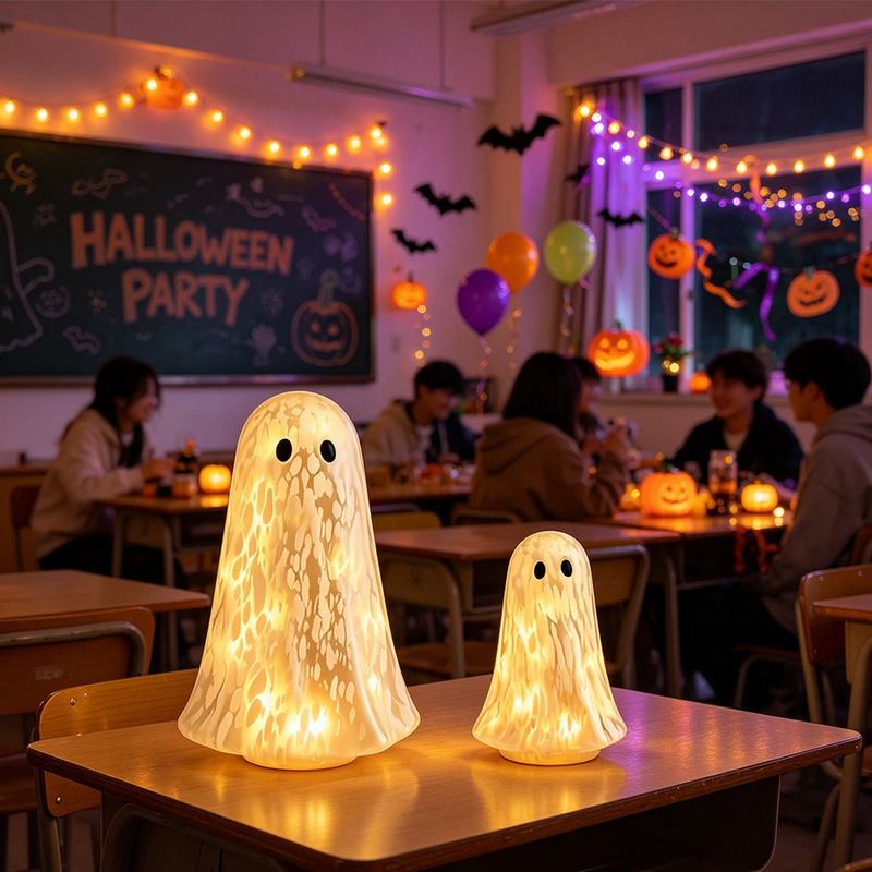 Cross-Border Amazon New Product Light up Confetti Ghosts Halloween Retro Confetti Ghosts Cross-Border Amazon New Product Light up Confetti Ghosts Halloween Retro Confetti Ghosts