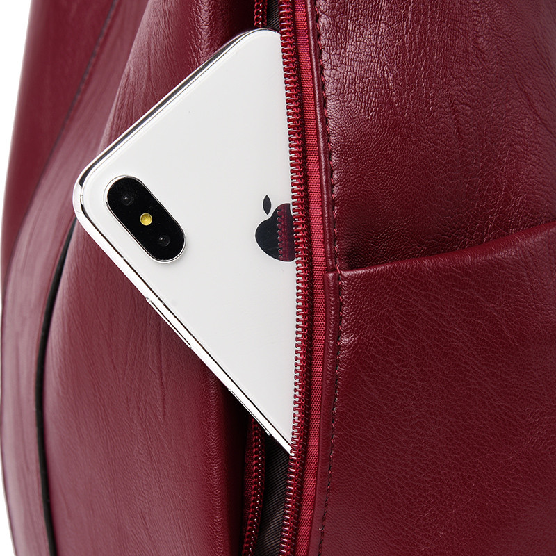 рюкзак anti-theft leather backpack women vintage shoulder bag ladie OTHER