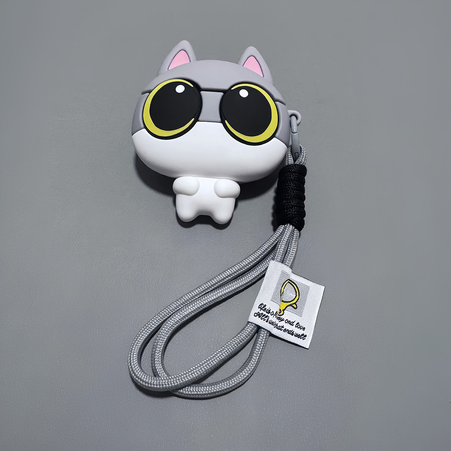 Cute 3D Da Mao Ba Tiao Cat AirPods Case
