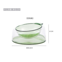 Cat bowl dog bowl cat food bowl dog bowl cat single bowl cervical vertebra protection high-leg plastic anti-knock over pet food bowl