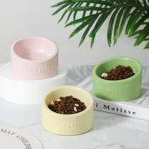 Cat bowl ceramic protects cervical vertebrae tall dog bowl dog rice bowl cat double bowl cat food bowl prevents overturning pet drinking bowl