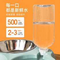 Cross-border explosive cat bowl stainless steel cat grain basin automatic drinking dog bowl bowl dog rice basin