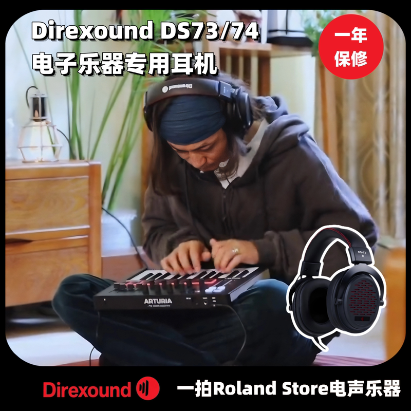 Direxound Ds-73 (Semi-Open Type) Monitoring Headphones, Roland Electronic Drum Dedicated Monitoring Headphones