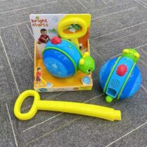 kids2 baby push snail music sound and light interactive ball childrens walker strolling down the street to play childrens toys
