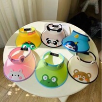 Childrens cute cartoon sun hat spring travel sunshade hollow hat sun protection hat summer boy and girl baby hat