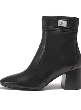 迈克·科尔斯 MK女士皮革PADMA高跟靴子短靴踝靴 40T2PDME5L