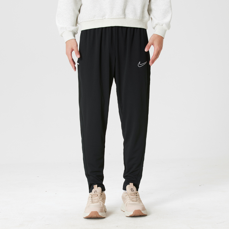 Nike Men's Sports Pants 2026 Spring and Autumn Drawstring Waist Side Zipper Pocket Football Training Knit Long Pants Nike Men's Sports Pants 2026 Spring and Autumn Drawstring Waist Side Zipper Pocket Football Training Knit Long Pants