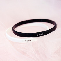 Emotion control rubber band European and American trendy brand sports ECG rate couple silicone bracelet personality energy simple and versatile