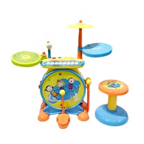 Remote Expandable 1402 Jazz Drum Rock Drum Childrens Rack Percussion Instrument Toy Electronic Music Violin Pair