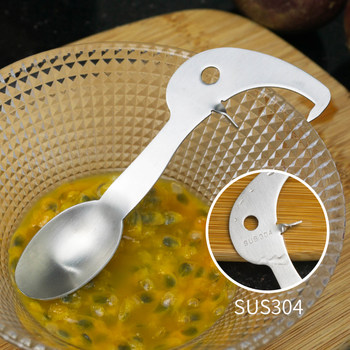 304 Stainless Steel Passion Fruit Opener Egg Fruit Spoon Opener Special Spoon for Opening Passion Fruit Kitchen Tool