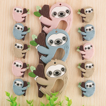 Sunrony Animal Sloth Silicone Bead Teether Food Grade Penda
