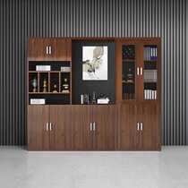 File cabinet information cabinet wooden boss bookcase panel glass file storage cabinet office background cabinet
