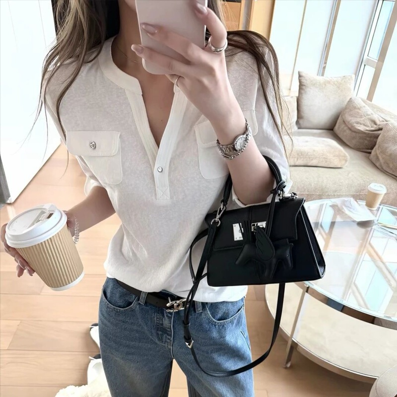 American Retro Hasselblad Line Print Long-Sleeve T-Shirt for Women, Spring and Autumn Design, Snowflake Cotton Thin Sun Protection Top American Retro Hasselblad Line Print Long-Sleeve T-Shirt for Women, Spring and Autumn Design, Snowflake Cotton Thin Sun Protection Top
