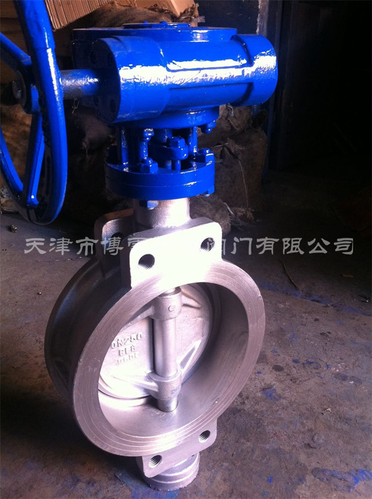 C pair of clip-type all-stainless steel hard sealing butterfly valve D373W-16P full stainless steel material