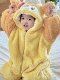 VOCKOO Baby Chef Dog Baby Jumpsuit Autumn and Winter Cute Super Cute Plus Velvet Baby Romper for 1-3 Years Old