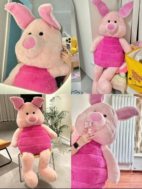 British Vockoo Peppa Pig Extra Large Plush Toy, Large Stuffed Animal for Sleeping, Christmas Birthday Gift