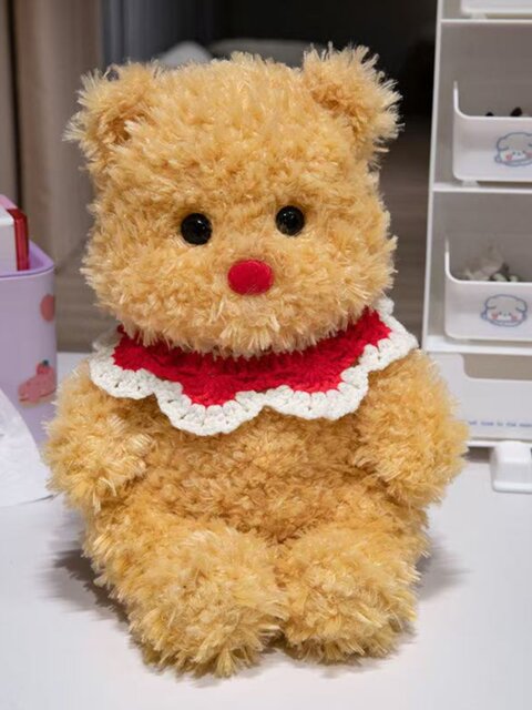 British Vockoo Denim Butter Bear Doll Teddy Bear Pillow Doll Children's Girls Birthday Gift