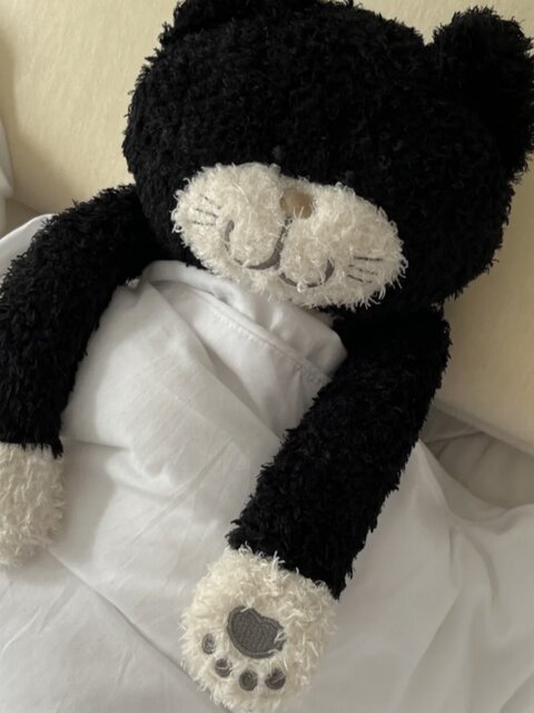 Vockoo Chami Cat Plush Doll Pillow Stuffed Toy Sleeping Doll Best Friend Girl Birthday Gift