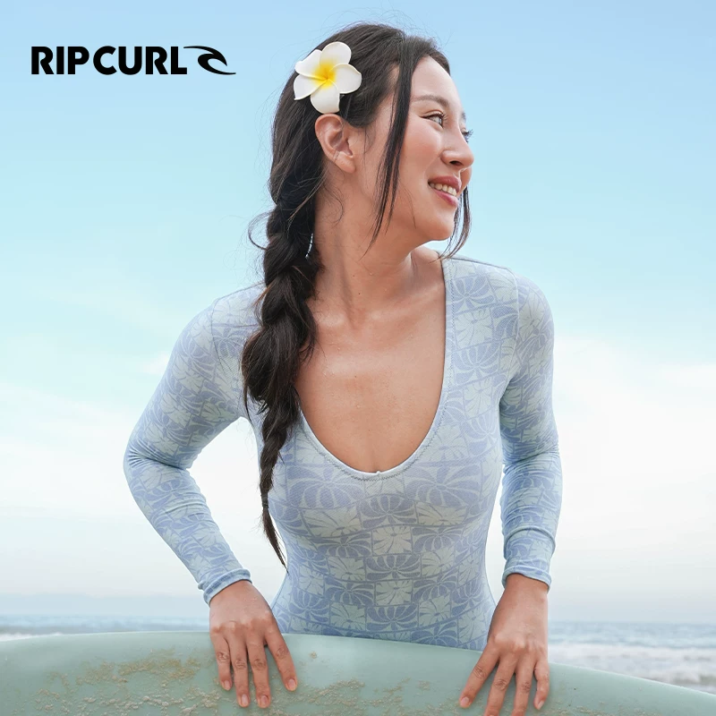 Австралия RIPCURL цельный купальник длинный рукав плавательный костюм для серфинга гидрокостюм с подушкой на груди
